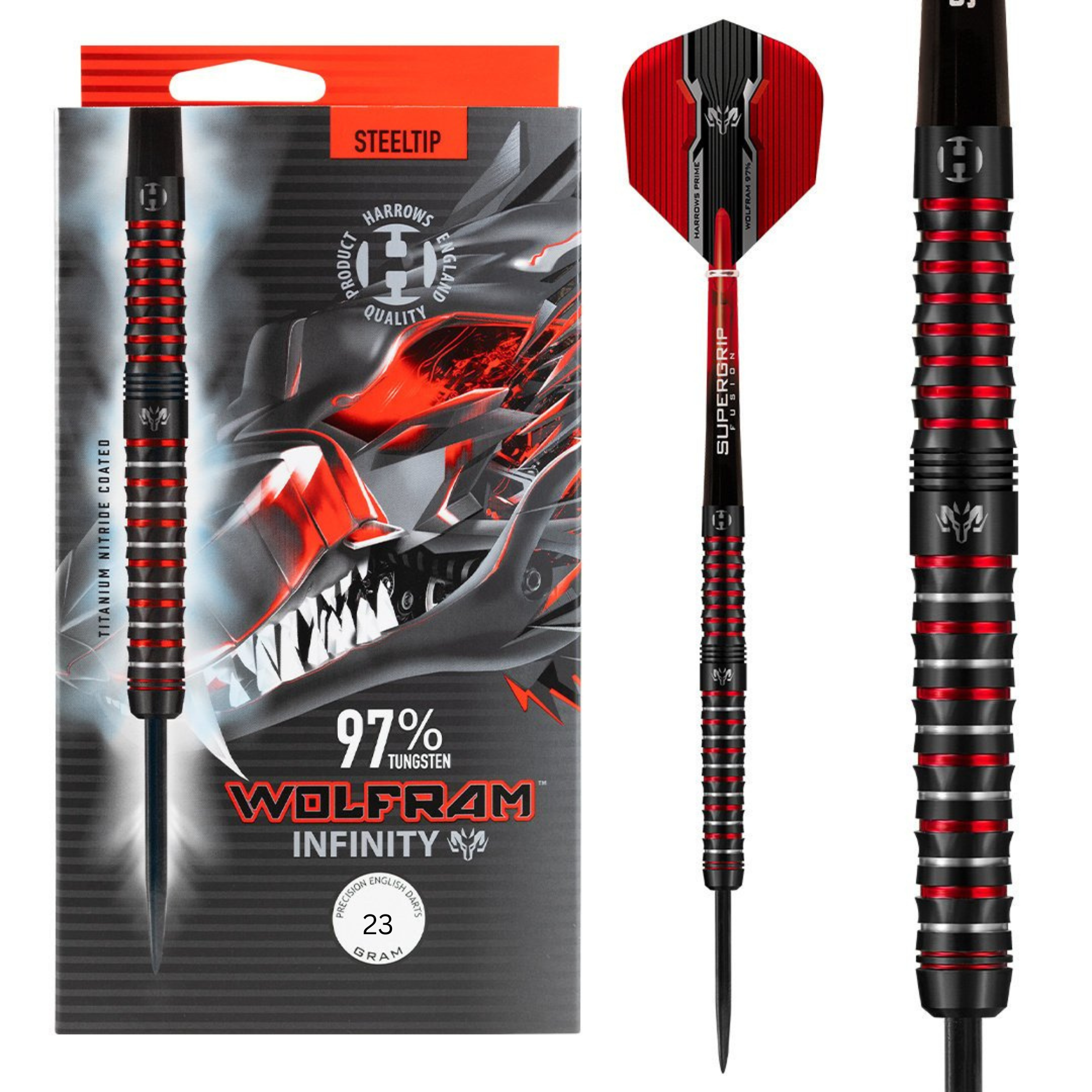 Harrows Wolfram Infinity 97 % Tungsten Steeldarts