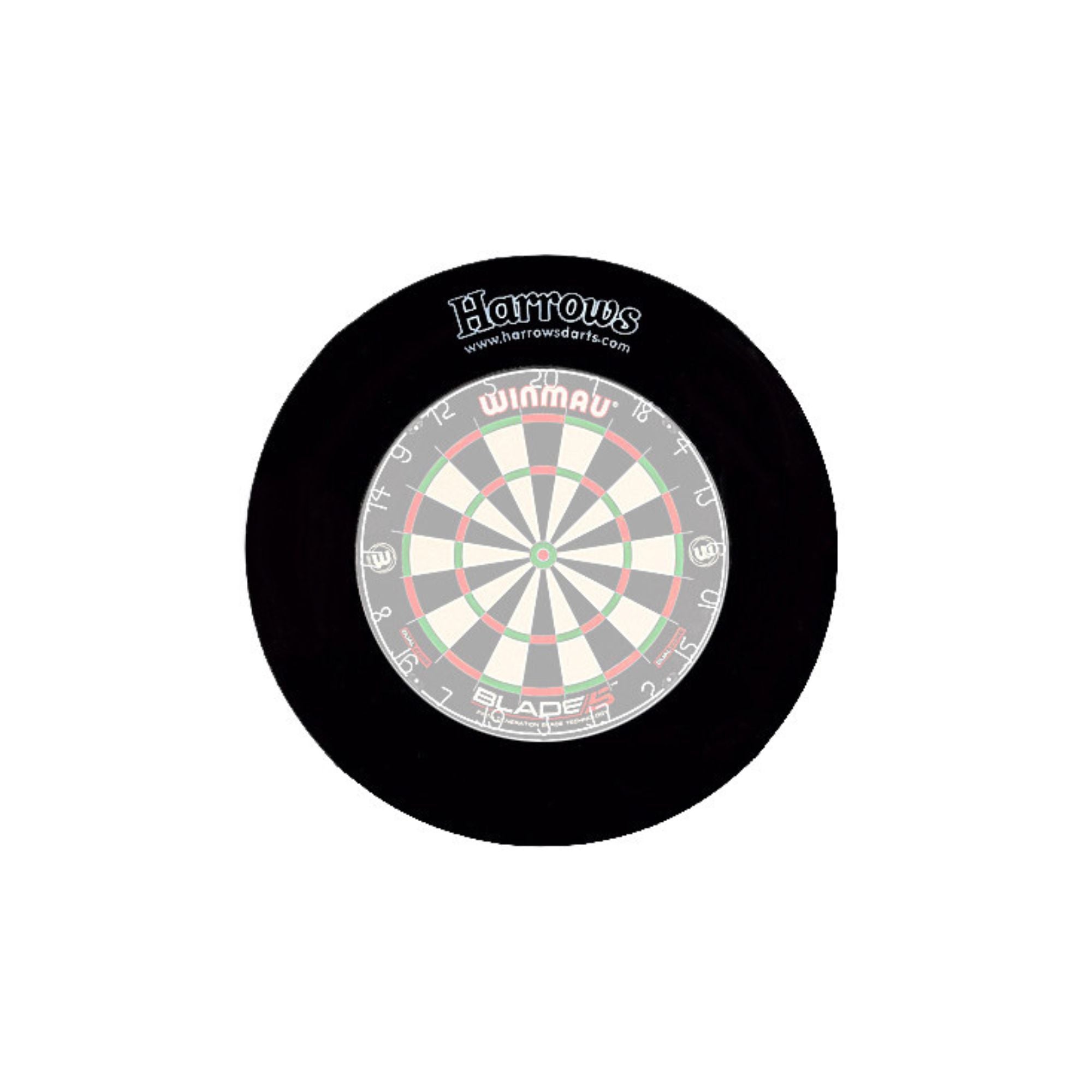 Harrows Board Surround Schwarz – Wandschutz für Bristle Dartboards