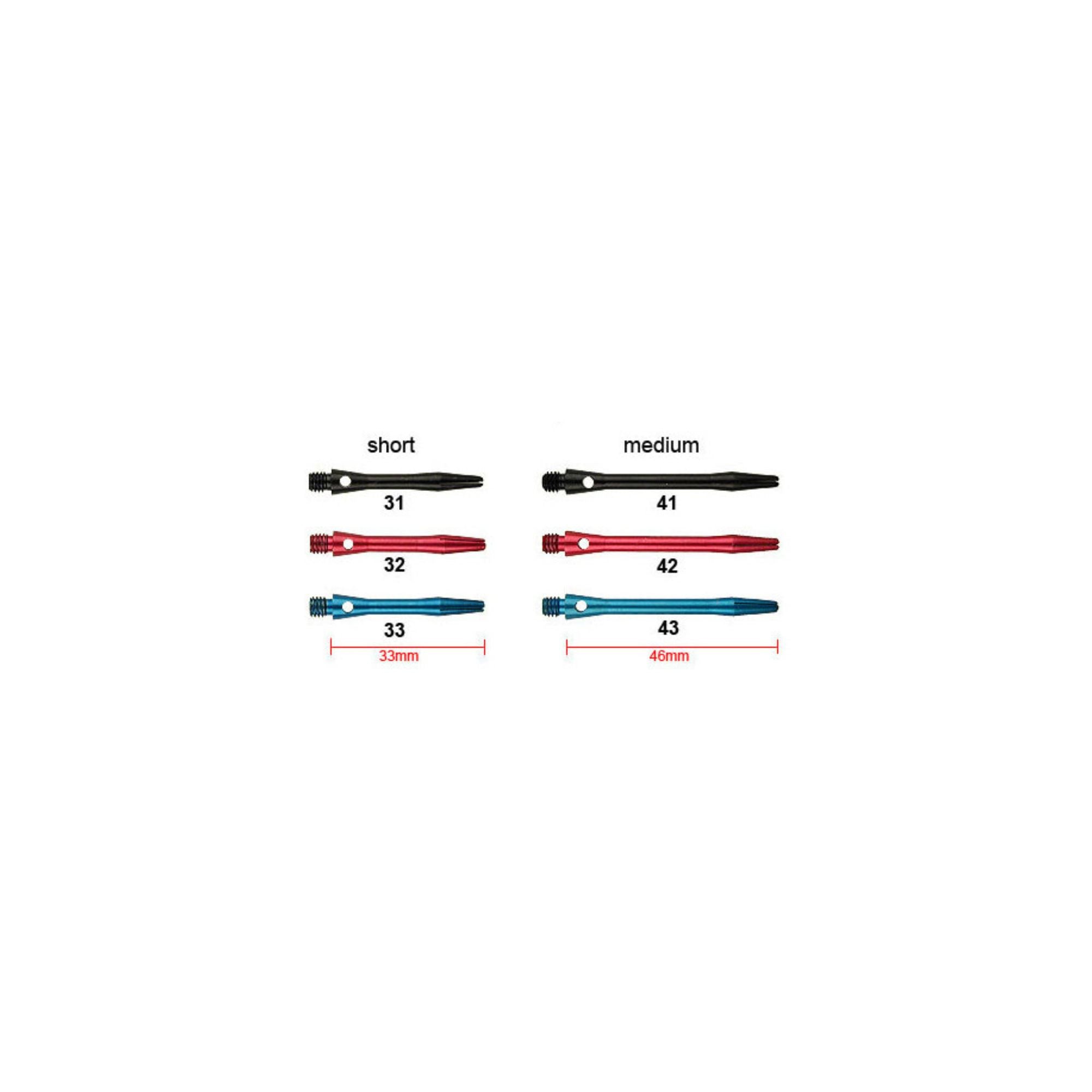 Harrows Alu Colour Shafts – Dart Shafts (3er Set)