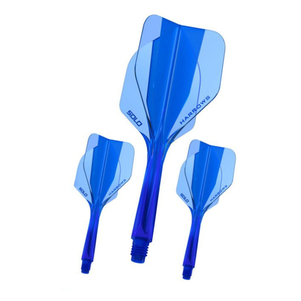 Harrows Solo 6 Flights Blue – Dart Flights, Standard (3 Stück)
