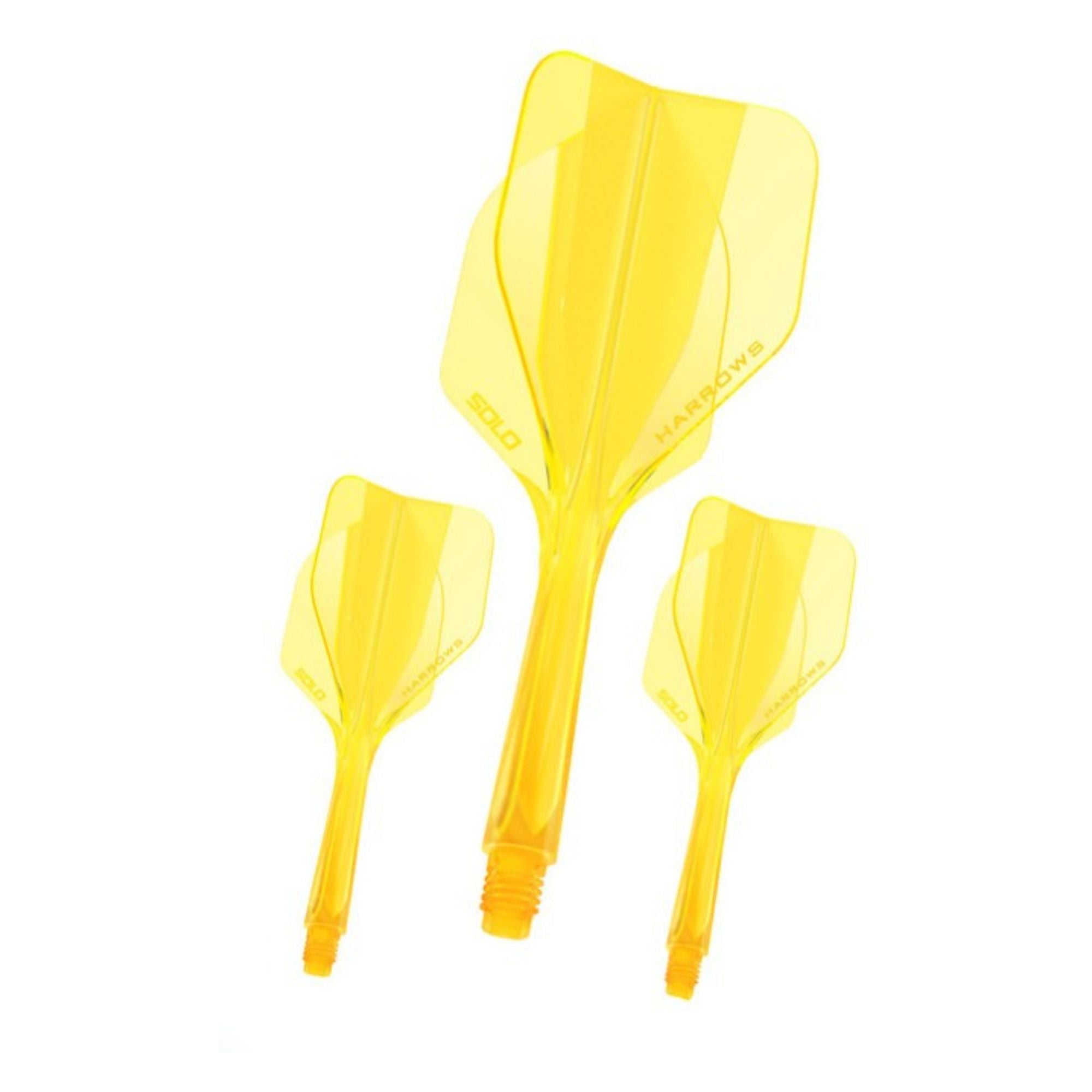 Harrows Solo 6 Flights Yellow – Dart Flights, Standard (3 Stück)