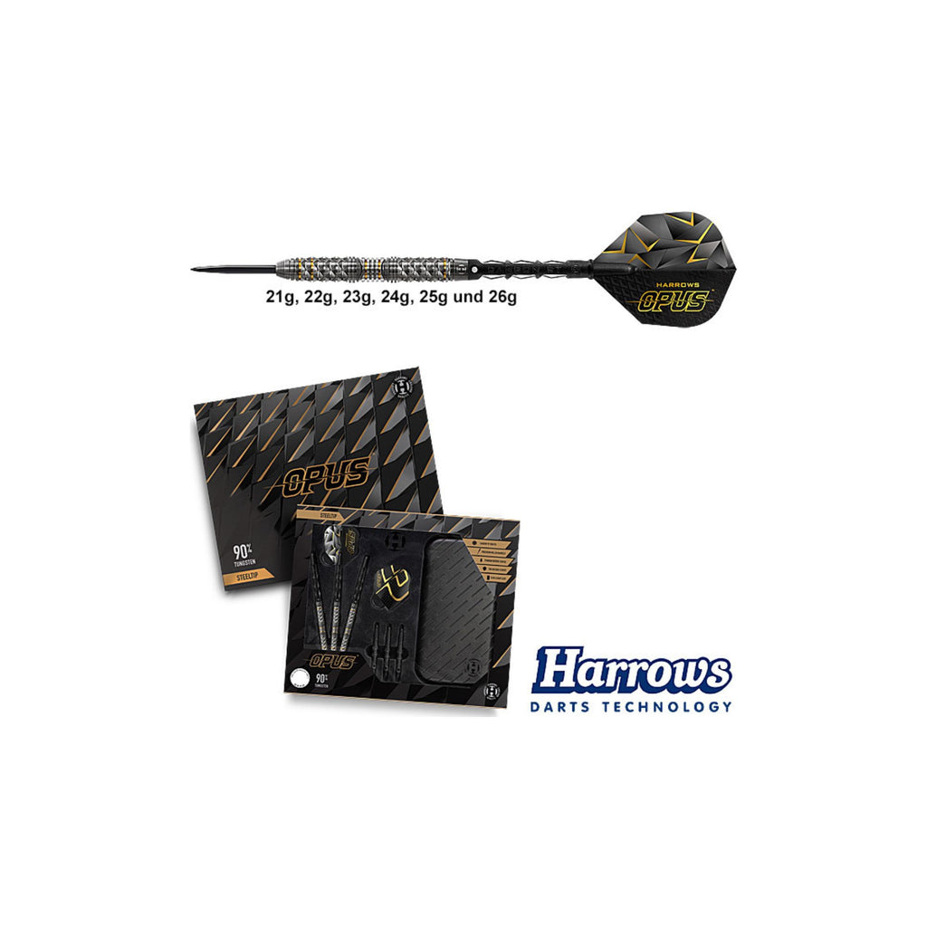 Harrows Opus 90 – Steeldarts, 90 % Tungsten Dartpfeile