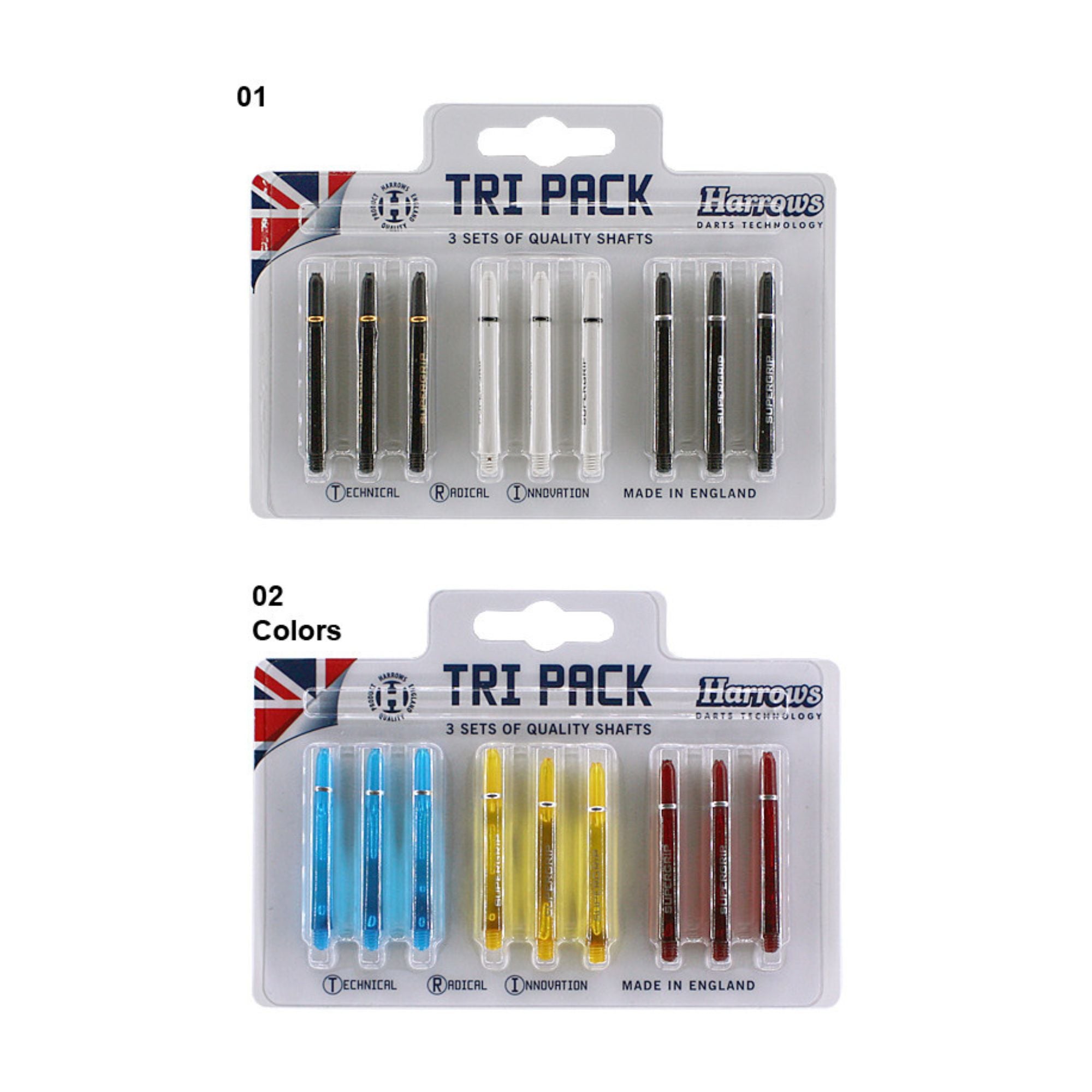 Harrows Tri-Pack Shafts – Dart Shafts (3er Set)