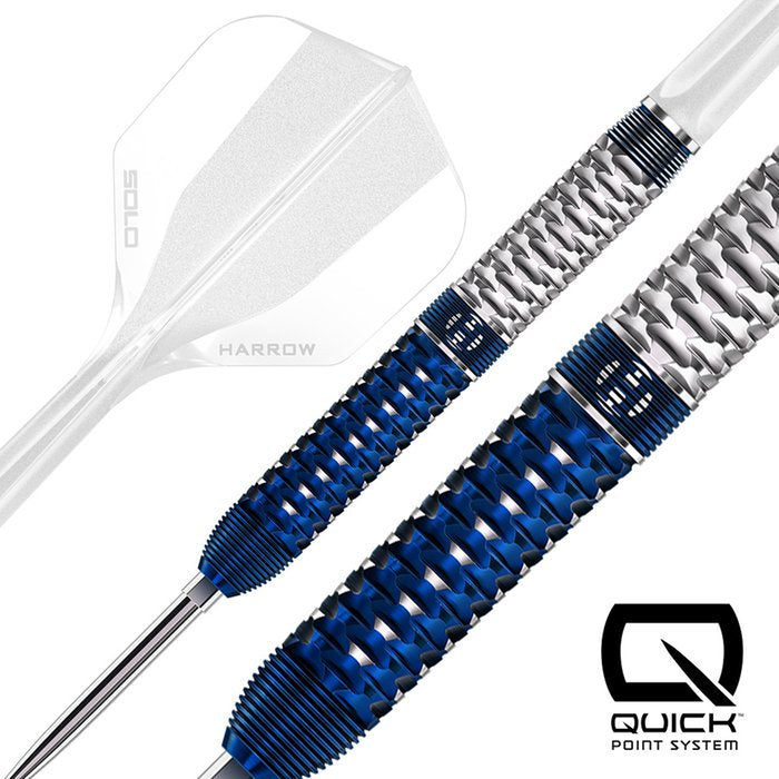 Harrows Geo Parallel Quick Point Steeldarts – 90 % Tungsten – präziser Grip
